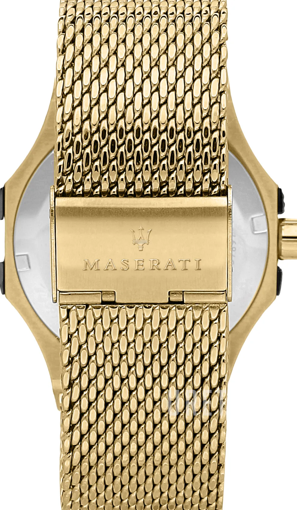 Potenza Svart/Gulguldtonat stål Ø42 mm