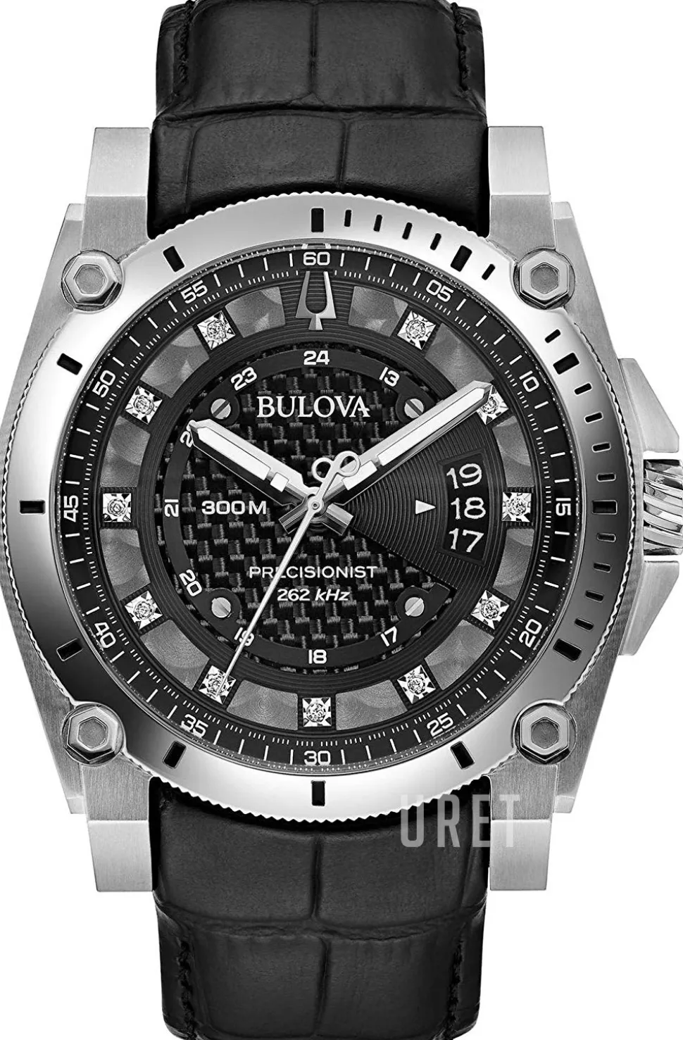 Precisionist Svart/Läder Ø46.5 mm