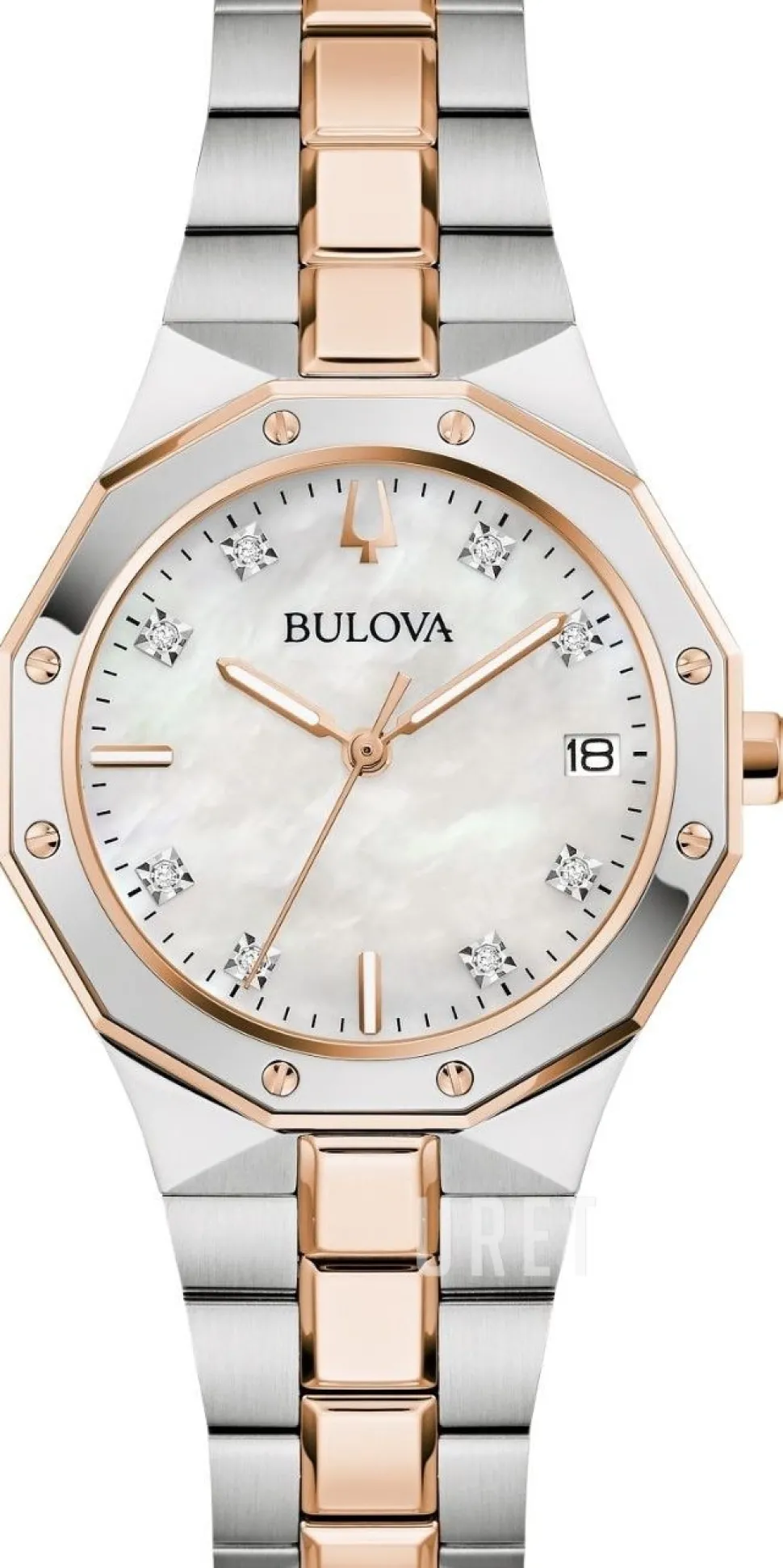 Prestige Vit/Roséguldstonat stål Ø32 mm