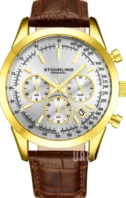 Preston Silverfärgad/Läder Ø44 mm