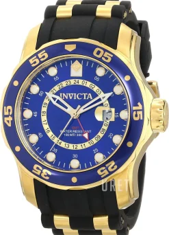 Pro Diver Blå/Guldtonat stål Ø48 mm