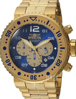 Pro Diver Blå/Gulguldtonat stål Ø52 mm