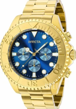 Pro Diver Blå/Gulguldtonat stål Ø47 mm