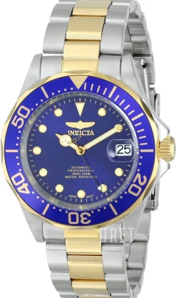 Pro Diver Blå/Gulguldtonat stål Ø40 mm