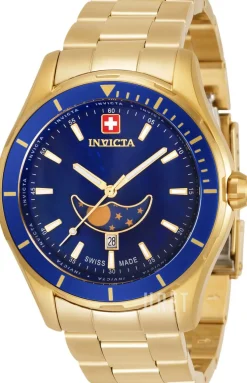 Pro Diver Blå/Gulguldtonat stål Ø44 mm