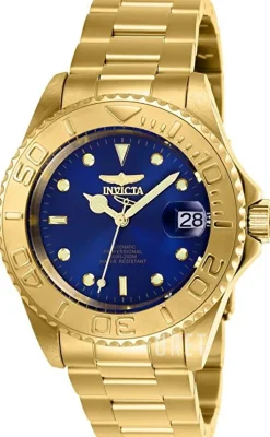 Pro Diver Blå/Gulguldtonat stål Ø40 mm