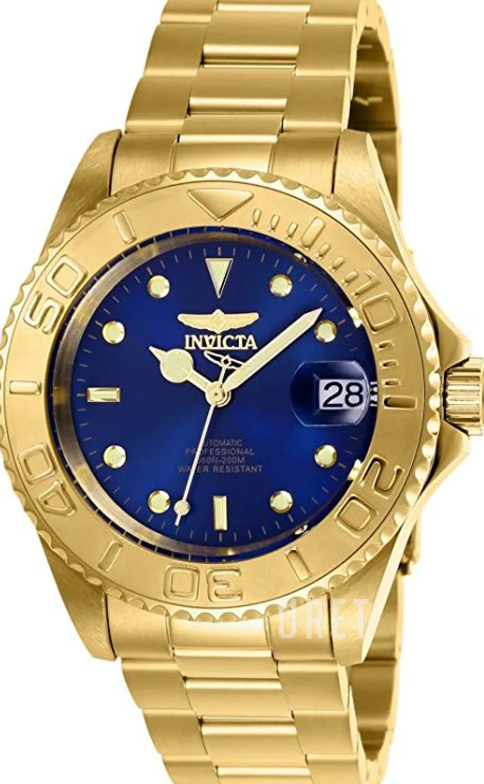 Pro Diver Blå/Gulguldtonat stål Ø40 mm