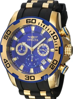 Pro Diver Blå/Gulguldtonat stål Ø50 mm