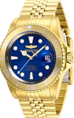 Pro Diver Blå/Gulguldtonat stål Ø42 mm