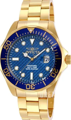 Pro Diver Blå/Gulguldtonat stål Ø47 mm