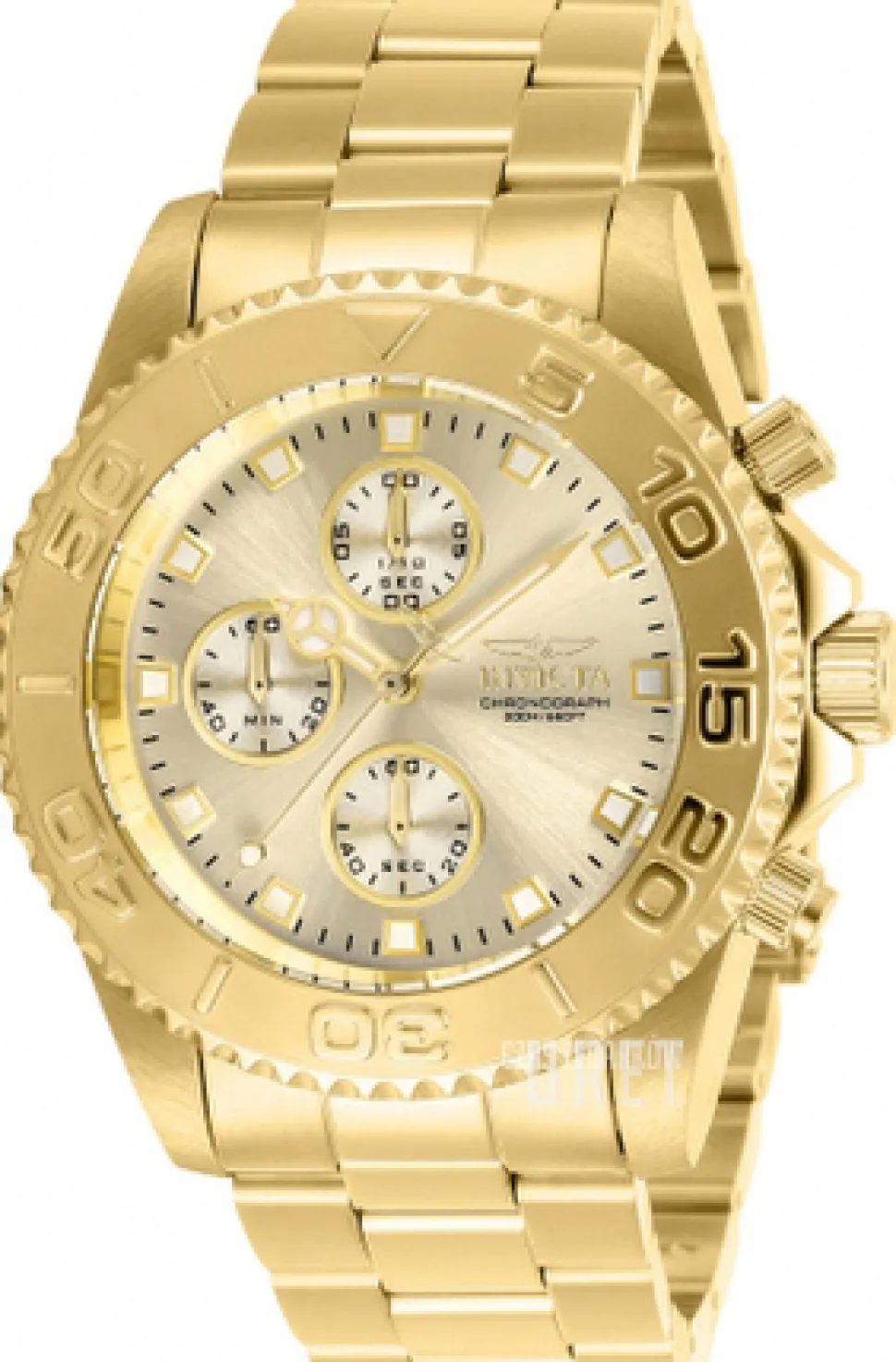 Pro Diver Champagnefärgad/Gulguldtonat stål Ø43.5 mm