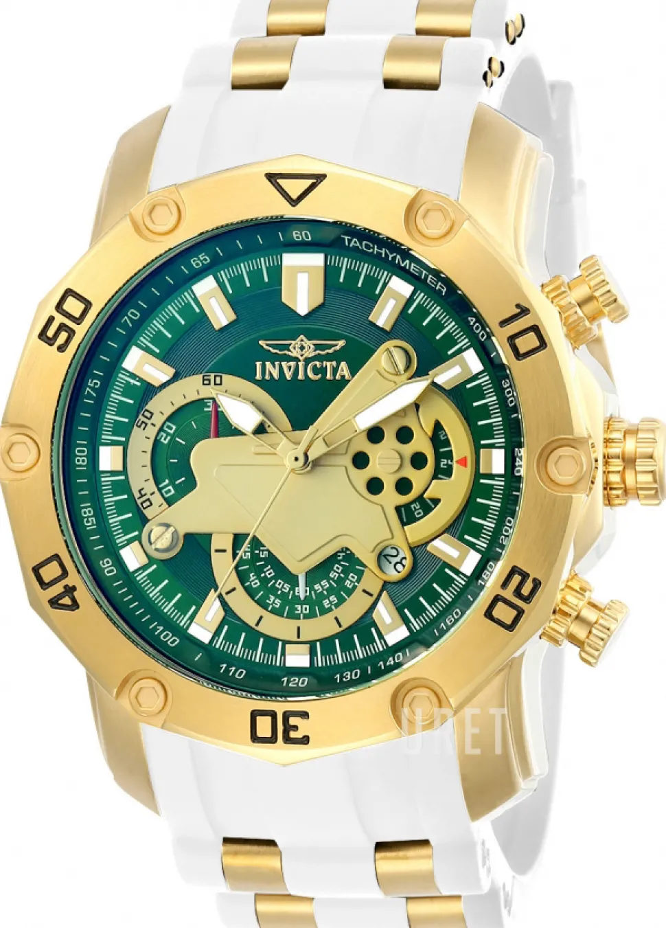 Pro Diver Grön/Gulguldtonat stål Ø55 mm