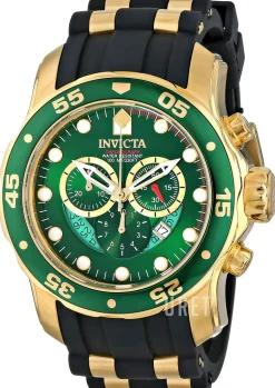 Pro Diver Grön/Gulguldtonat stål Ø48.8 mm