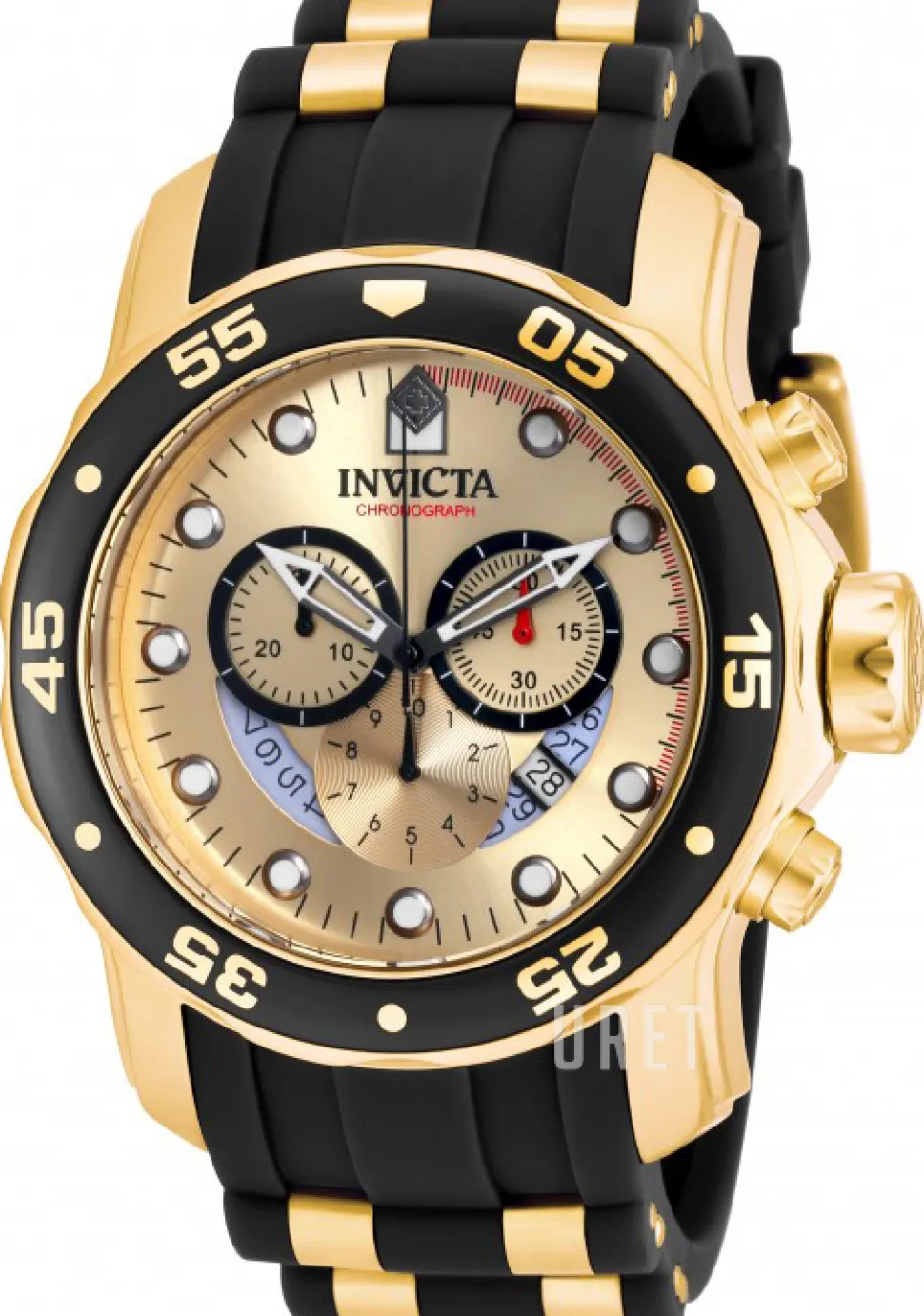 Pro Diver Guld/Gulguldtonat stål Ø48 mm