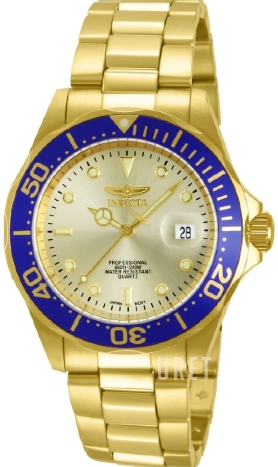 Pro Diver Guld/Gulguldtonat stål Ø40 mm