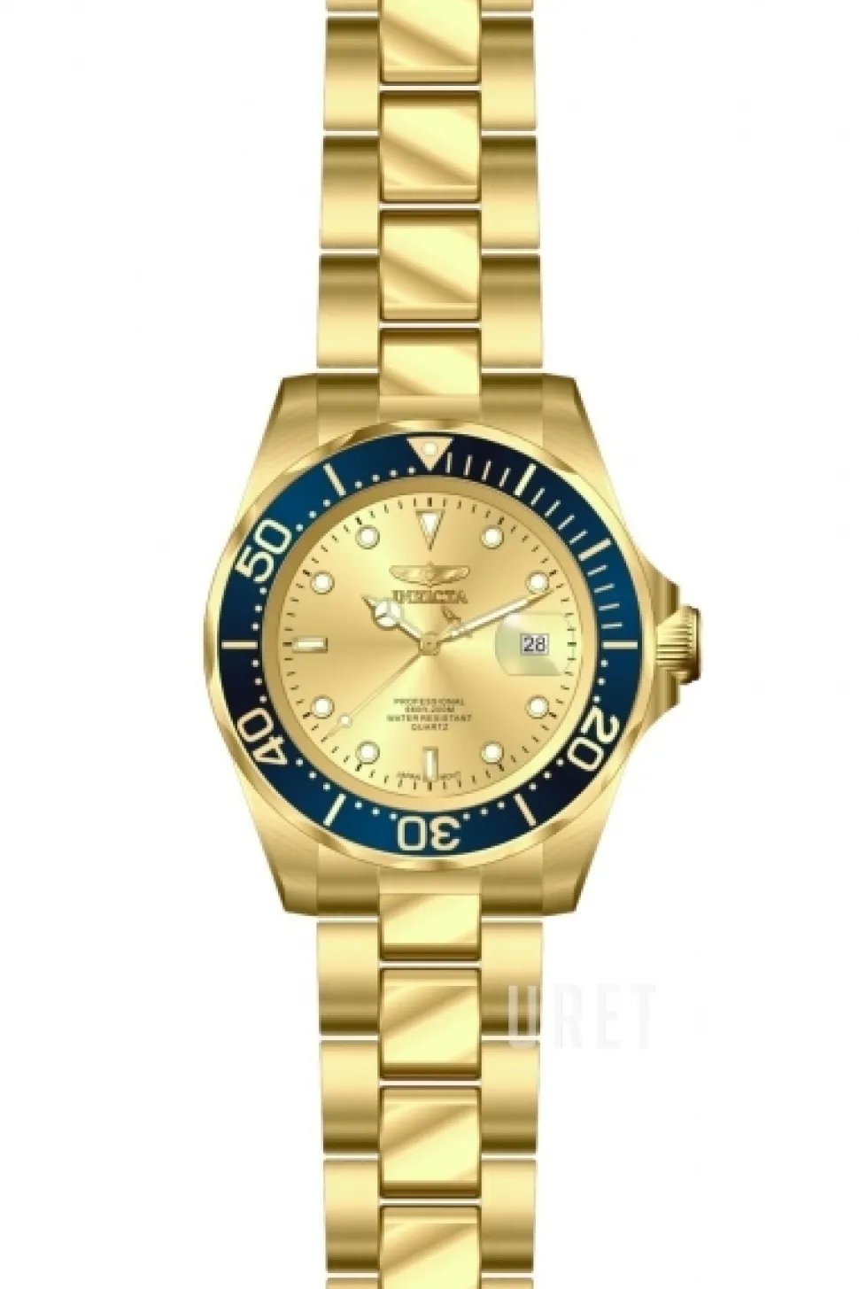 Pro Diver Guld/Gulguldtonat stål Ø40 mm