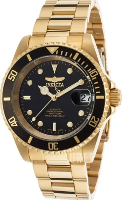 Pro Diver Svart/Gulguldtonat stål Ø40 mm