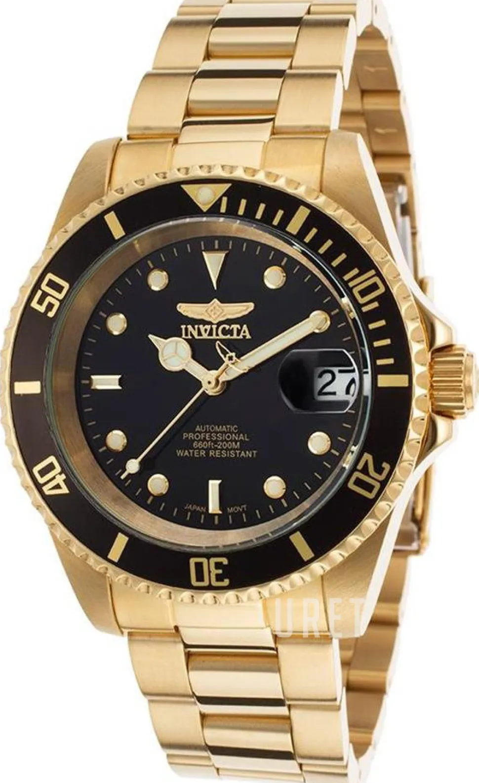 Pro Diver Svart/Gulguldtonat stål Ø40 mm