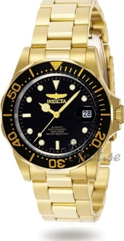 Pro Diver Svart/Gulguldtonat stål Ø40 mm