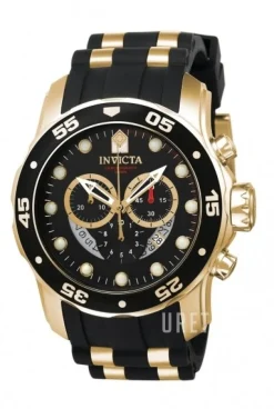 Pro Diver Svart/Gulguldtonat stål Ø48.8 mm