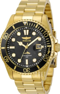 Pro Diver Svart/Gulguldtonat stål Ø43 mm