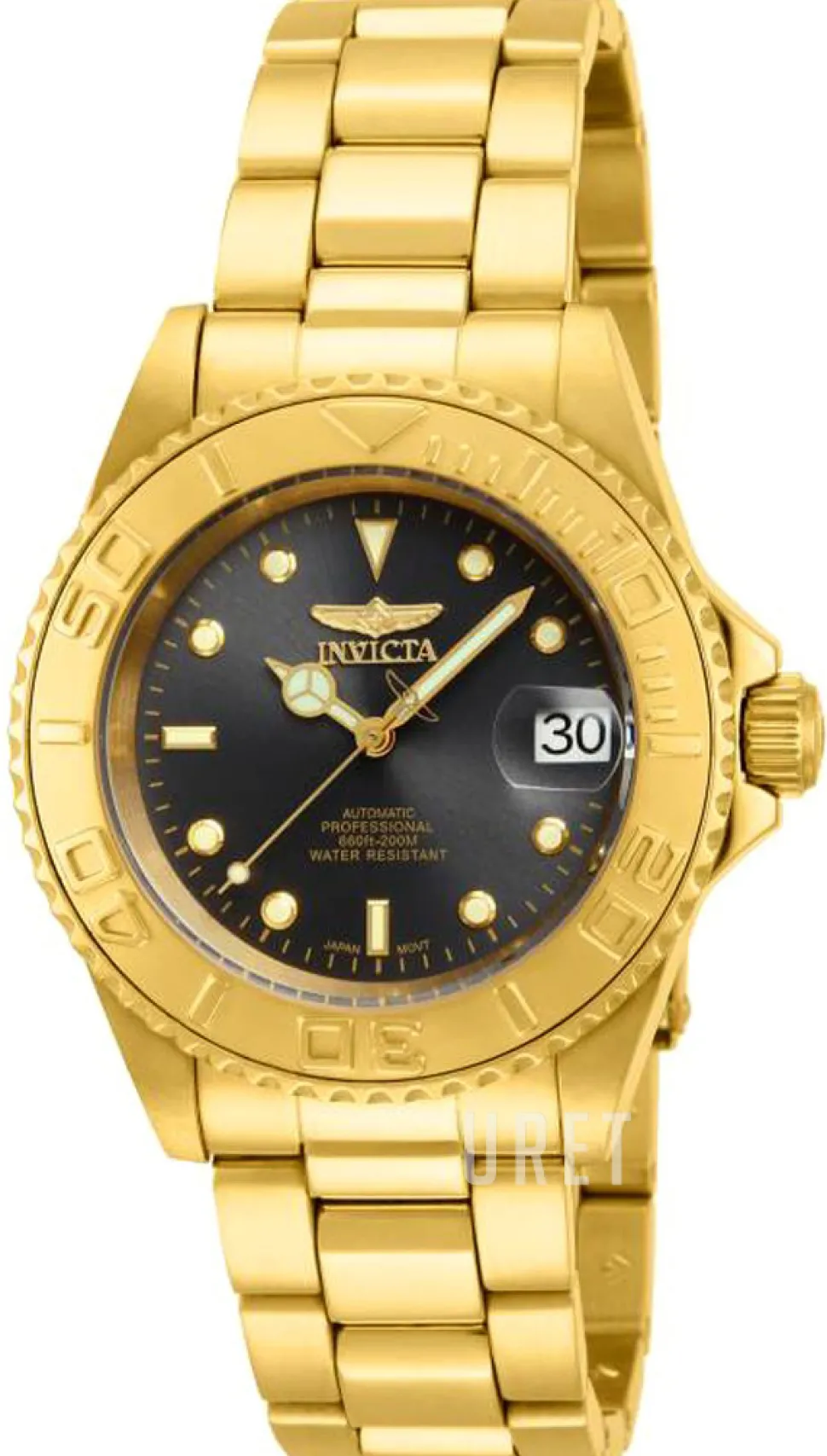 Pro Diver Svart/Gulguldtonat stål Ø40 mm