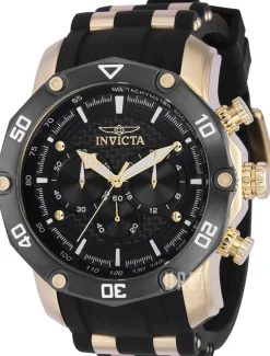 Pro Diver Svart/Gulguldtonat stål Ø50 mm