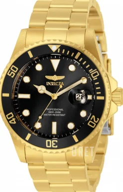 Pro Diver Svart/Gulguldtonat stål Ø42 mm