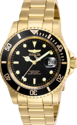 Pro Diver Svart/Gulguldtonat stål Ø40 mm