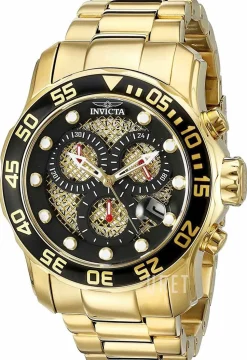 Pro Diver Svart/Gulguldtonat stål Ø49 mm