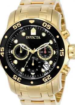 Pro Diver Svart/Gulguldtonat stål Ø48 mm