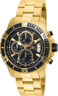 Pro Diver Svart/Gulguldtonat stål Ø45 mm