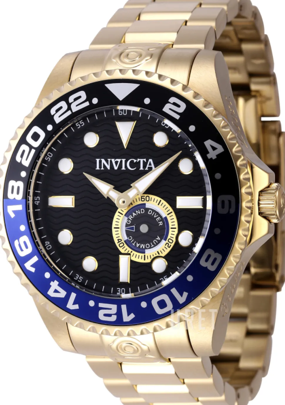 Pro Diver Svart/Gulguldtonat stål Ø47 mm