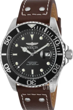 Pro Diver Svart/Läder Ø43 mm