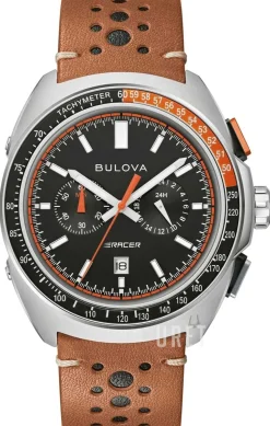 Racer Svart/Läder Ø42 mm