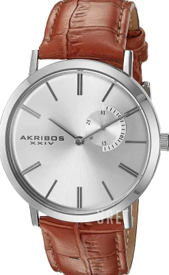 Radiant Silverfärgad/Läder Ø42 mm