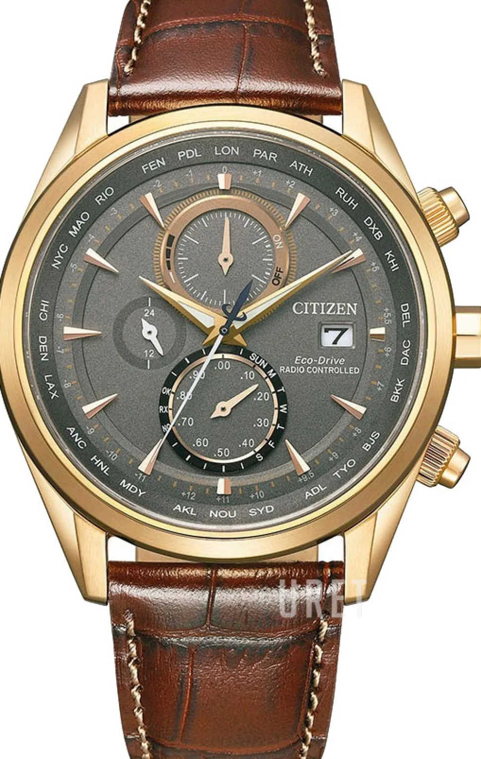 Radio Controlled Grå/Läder Ø43 mm