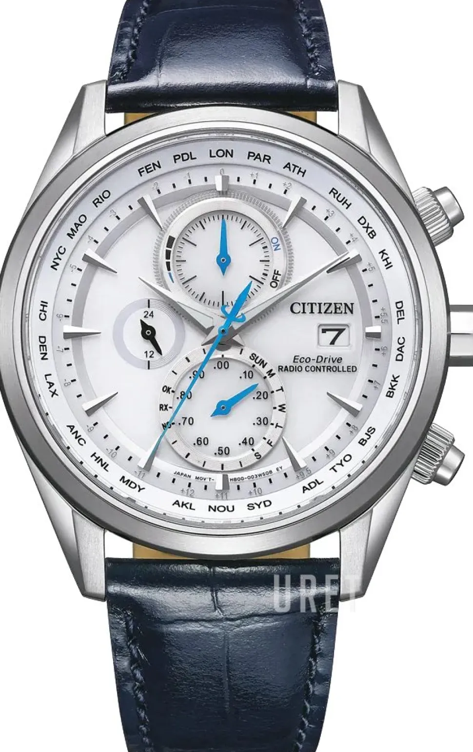 Radio Controlled Silverfärgad/Läder Ø43 mm