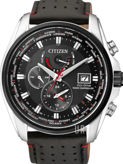 Radio Controlled Svart/Läder Ø44 mm