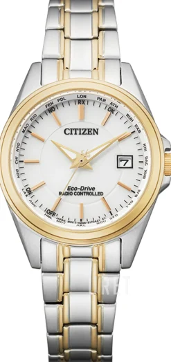 Radio Controlled Vit/Roséguldstonat stål Ø29.3 mm