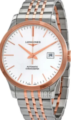 Record Silverfärgad/18 karat roséguld Ø40 mm