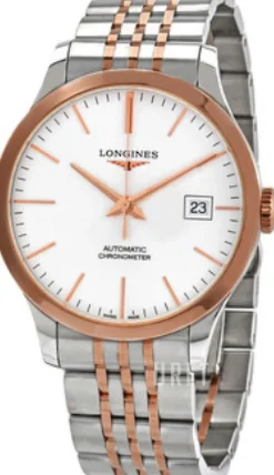 Record Silverfärgad/18 karat roséguld Ø38.5 mm