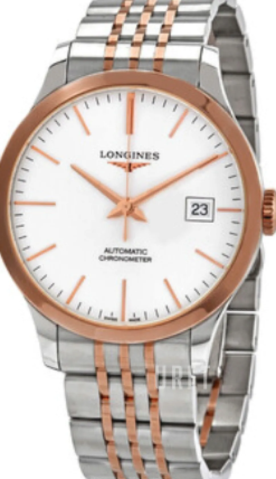 Record Silverfärgad/18 karat roséguld Ø38.5 mm