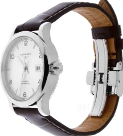 Record Silverfärgad/Läder Ø30 mm