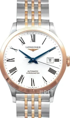 Record Vit/18 karat roséguld Ø30 mm