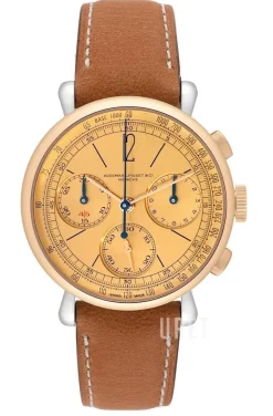 [Re]Master01 Guld/Läder Ø40 mm