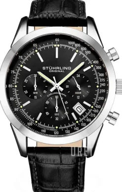 Rialto Svart/Läder Ø44 mm