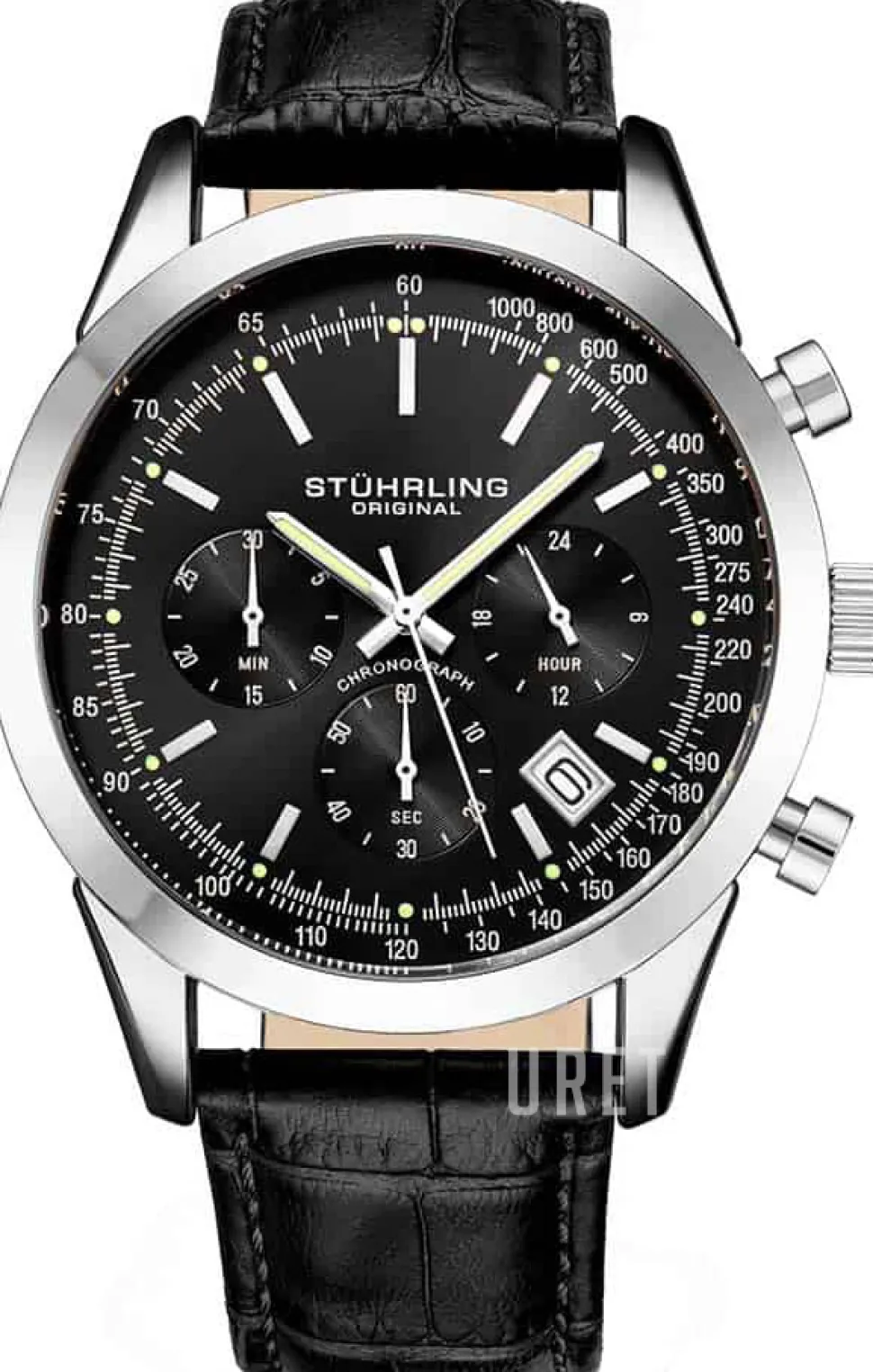 Rialto Svart/Läder Ø44 mm