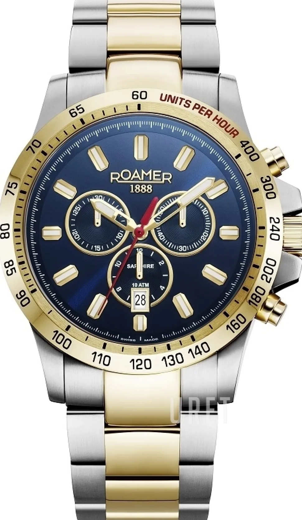 Rimini Blå/Stål Ø45 mm