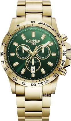 Rimini Grön/Gulguldtonat stål Ø45 mm